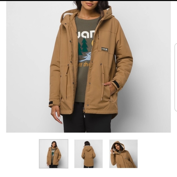 Vans Coastal MTE Jacket  womens tan parka coat barn workwear winter  NEW S small - Picture 2 of 12